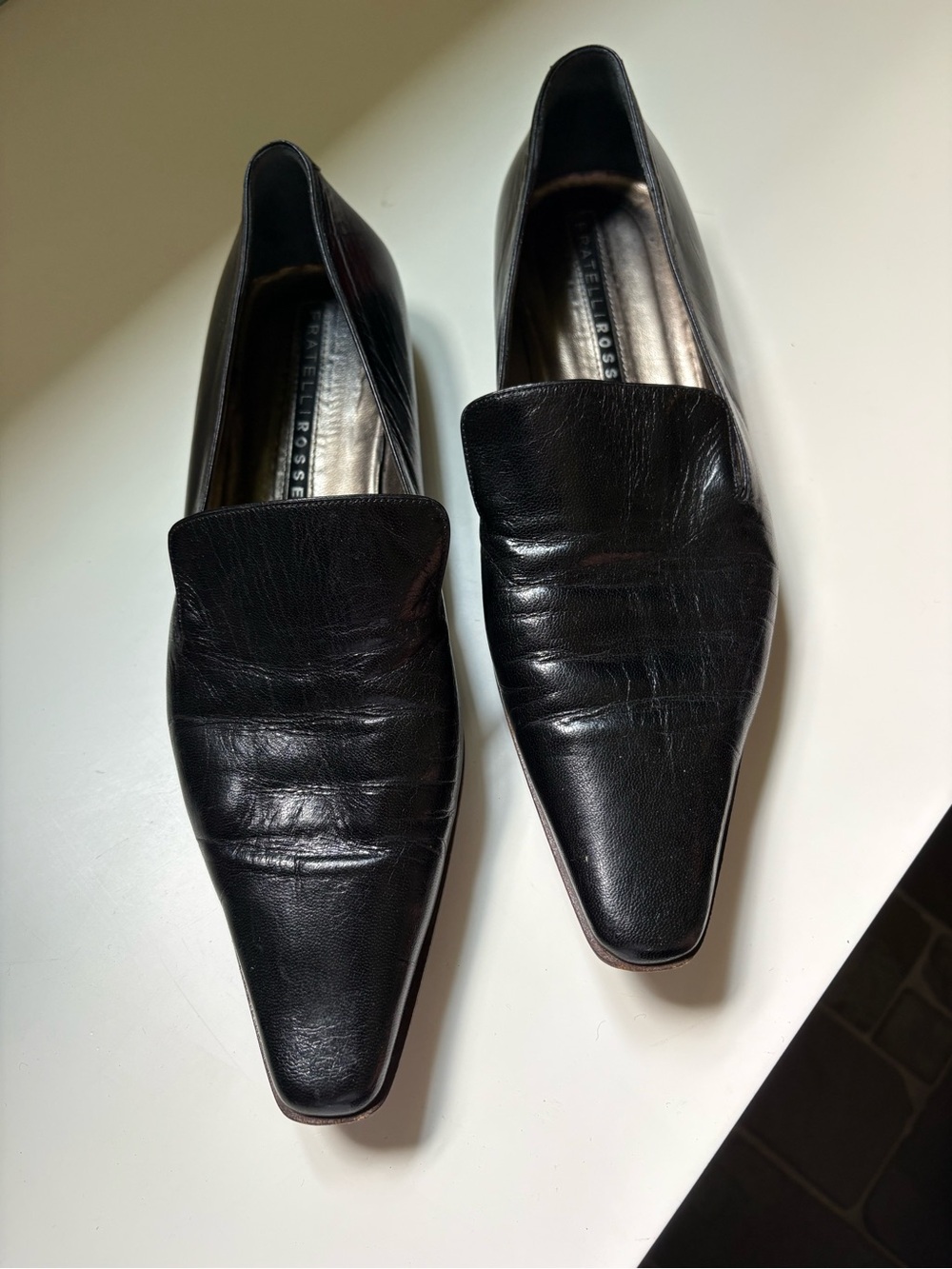 Black high quality Leather Slip-On Loafers